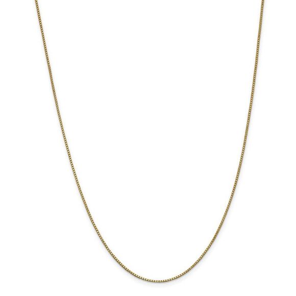 Children's 1mm 14k Yellow Gold, Box Chain Necklace, 14 Inch - Picture 3 of 8